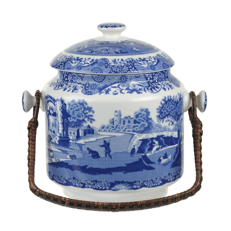 Spode Blue Italian Biscuit Tin & Reviews Wayfair.co.uk